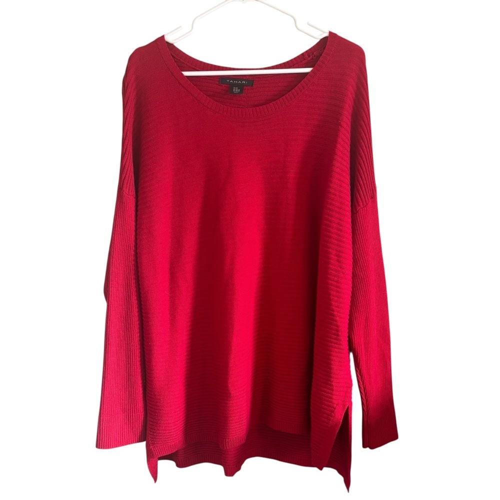 Tahari Ribbed Knit Sweater 3X EUC